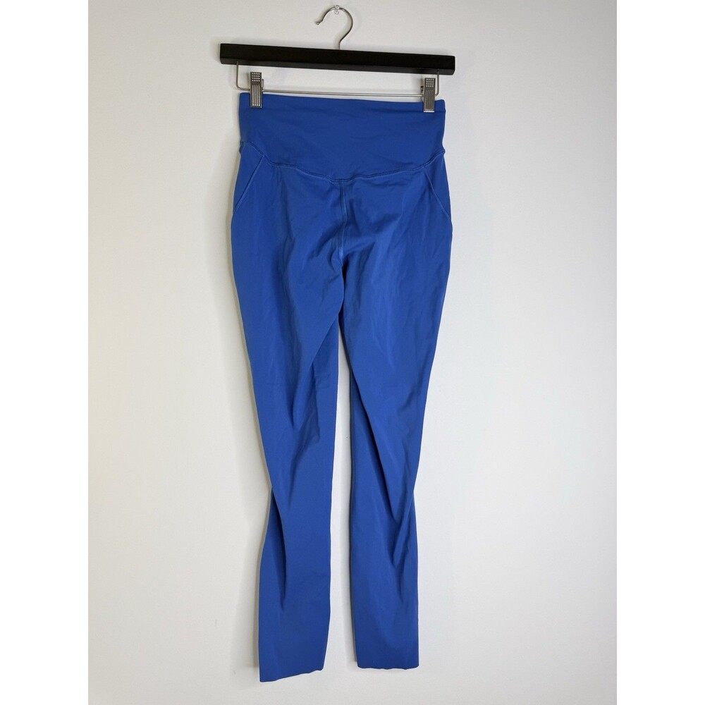 Lululemon Blue High Waist Leggings Size 6 Athletic Yoga Pants Stretch